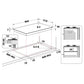Whirlpool 90cm 5 Burner Stainless Steel Gas Cooktop (GMWL958IXLAUS)