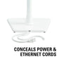 Sanus Speaker Stand For Sonos One, SL, Play:1 & Play:3 in White (WSS21-W2)