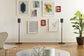 Pair Of Sanus Adjustable Height Speaker Stand For Sonos One, SL, Play:1 & Play:3 in Black (WSSA2-B2)