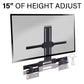 Sanus Extendable Soundbar TV Mount for Sonos Arc Speaker Black (WSSATM1-B2)