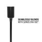Sanus Fixed-Height Speaker Stand for Sonos Era 100 Speaker in Black (WSSE11-B2)