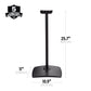 Sanus Height-Adjustable Speaker Stand for Sonos Era 300 Speaker in Black (WSSE3A1-B2)
