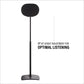 Sanus Height-Adjustable Speaker Stand for Sonos Era 300 Speaker in Black (WSSE3A1-B2)