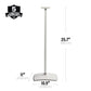 Sanus Height-Adjustable Speaker Stand for Sonos Era 300 Speaker in White (WSSE3A1-W2)